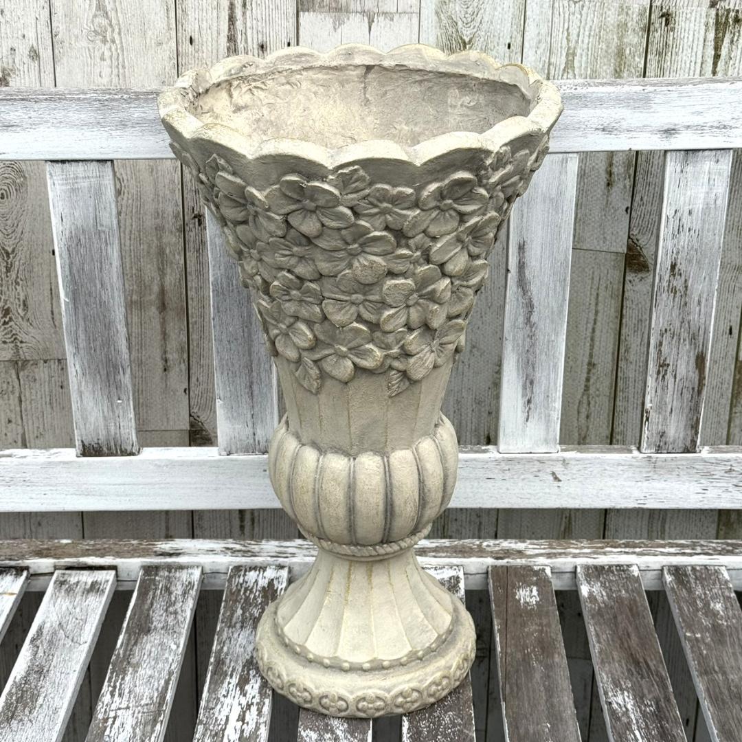 グラスファイバー ゴブレット ローズ 植木鉢 プランター 鉢 ガーデニング