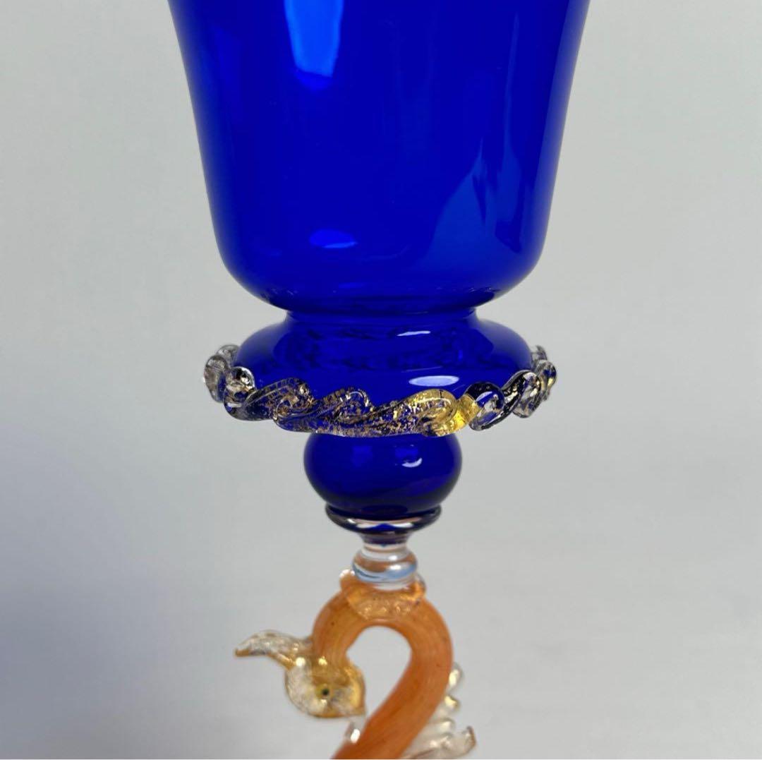 【超希少】Elite Mrano ヴェネチアンガラス ムラーノガラス 金彩 白鳥