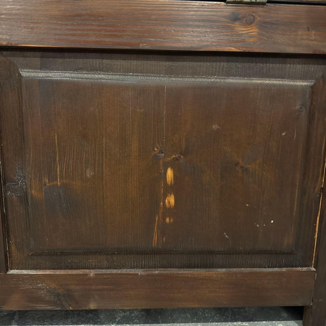 ヴィンテージ　収納付き　ベンチ