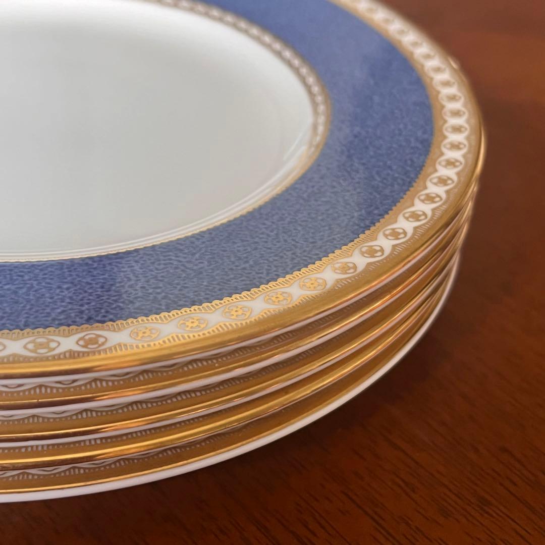 【黒壺美品】英国製　ウェッジウッド★ユーランダーパウダーブルー★ケーキ皿　5枚