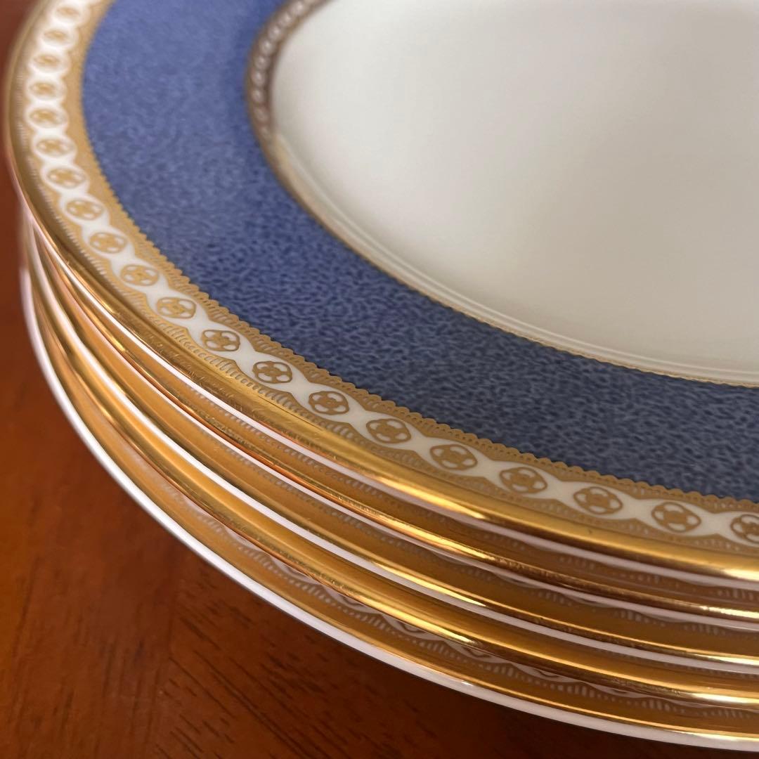 【黒壺美品】英国製　ウェッジウッド★ユーランダーパウダーブルー★ケーキ皿　5枚