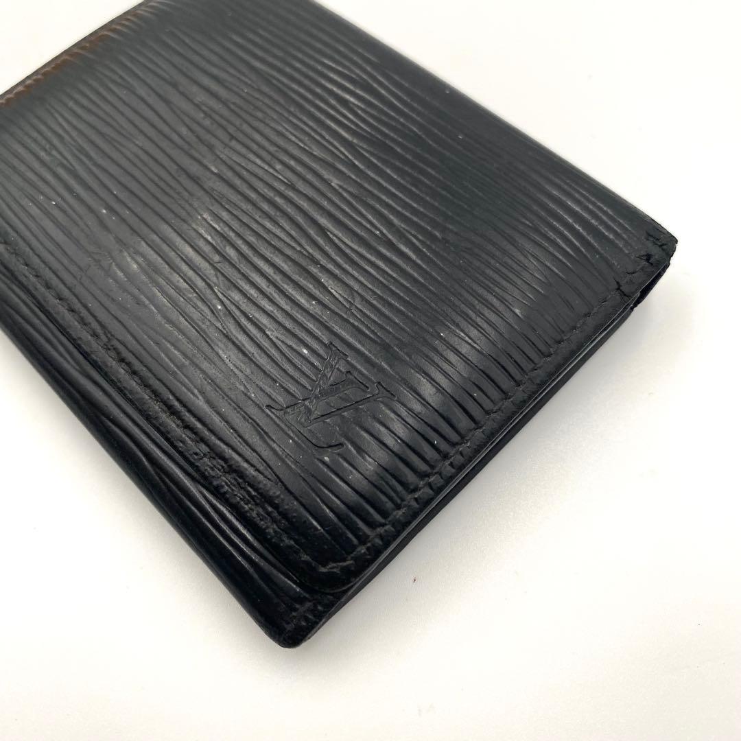 ルイヴィトン エピ アンヴェロップ カルトヴィジット 名刺入れ カードケース 黒