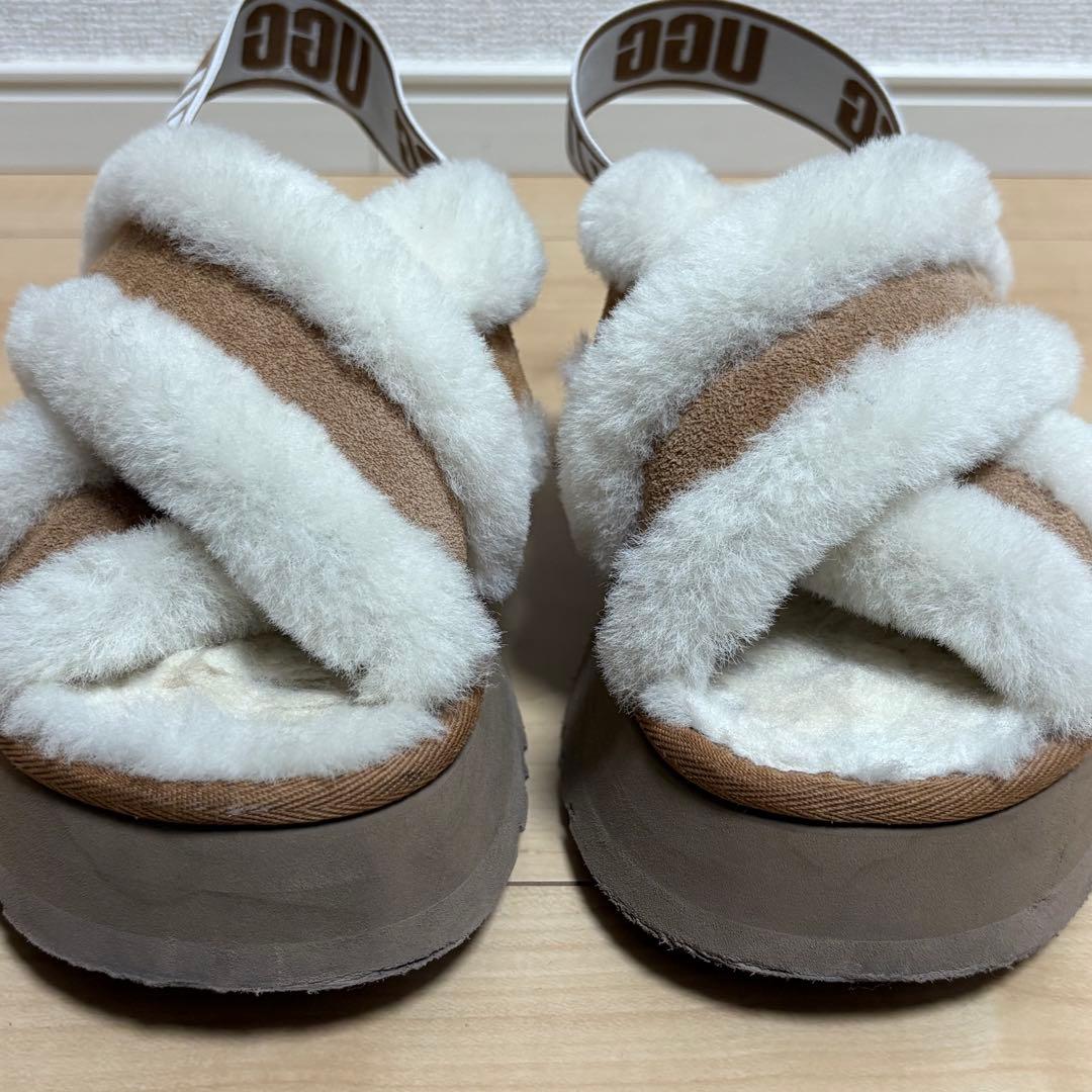 【美品】UGG アグW DISCO CROSS SLIDE サンダル 23cm