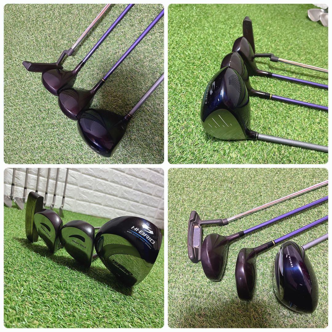 即戦力 初心者に優しい HI-BRID レディースゴルフクラブ豪華12本セット