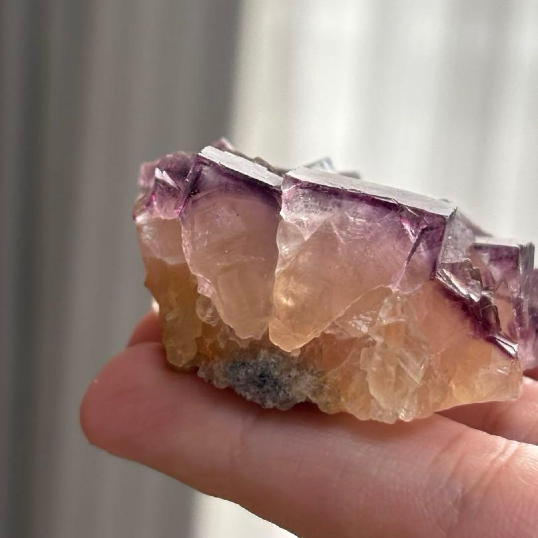 し*ま様 ナミビア産　オコルス　フローライト　2個セット　原石　鉱物標本