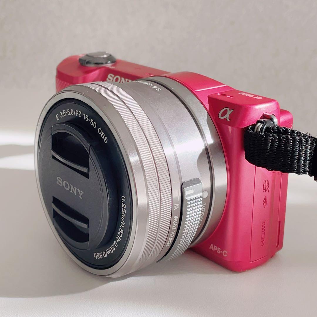 SONY α5000 ILCE-5000 パワーズームレンズキット ピンク
