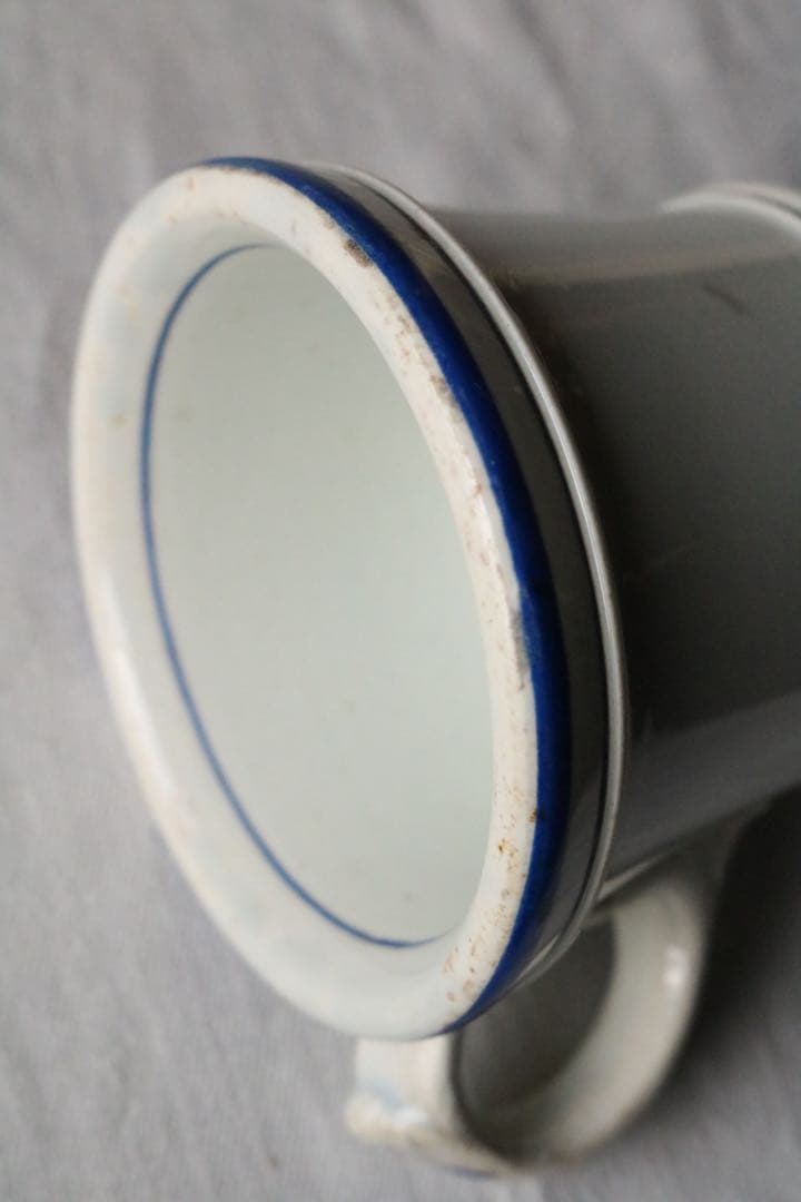 creil et montereau ブルー　カップ　ファイアンス フィーヌ