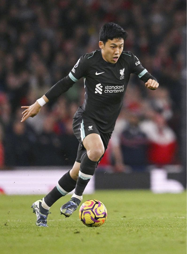 実使用　リヴァプールFC 遠藤航サイン入りユニフォーム