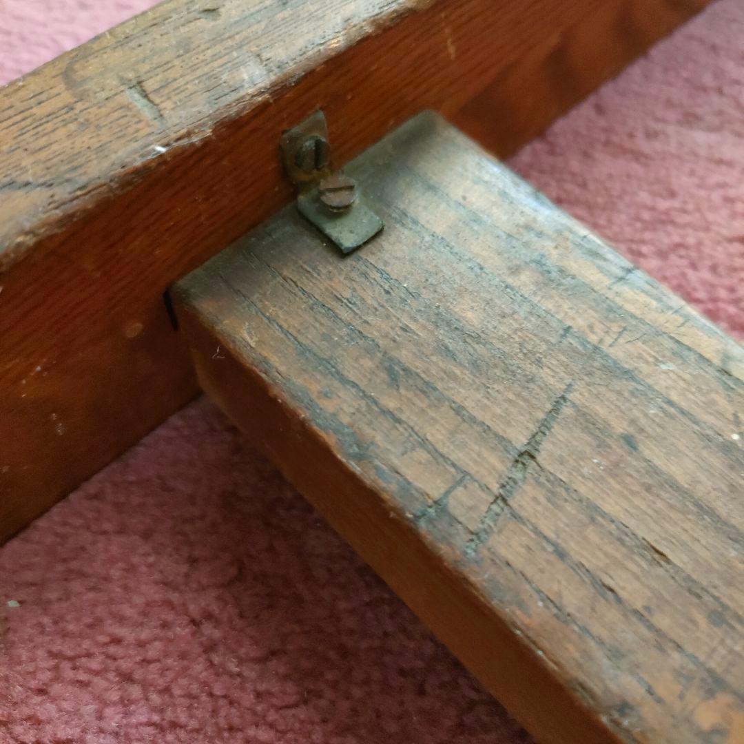 【昭和レトロ】 木製 勉強机 学習机 片袖 4引き出し付き 木製シンプル事務机