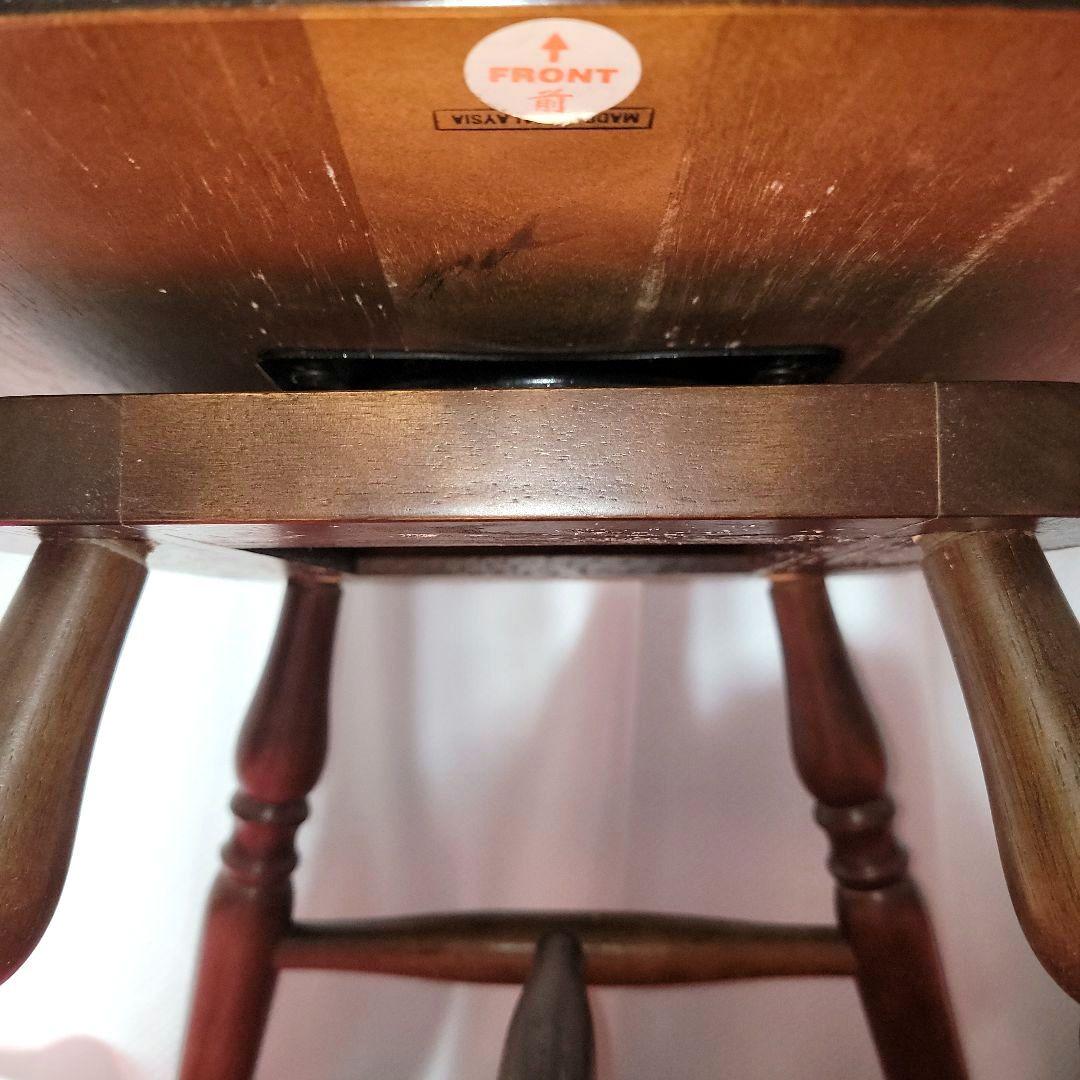 【即決】360°回転ヴィンテージ高級ダイニングチェア　マレーシア 安定ok！！