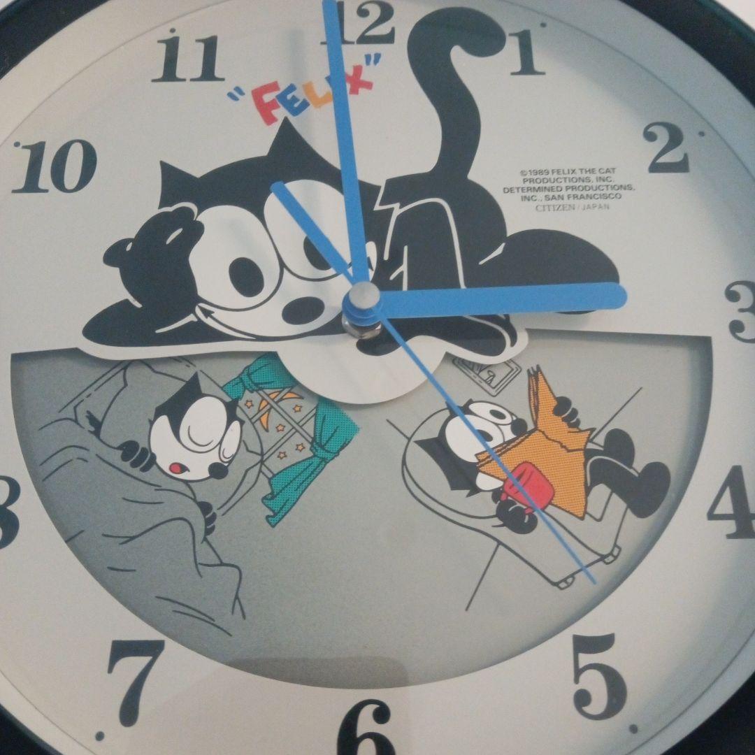 【貴重】80's \"Felix the Cat\" グラフィッククロック 入手困難