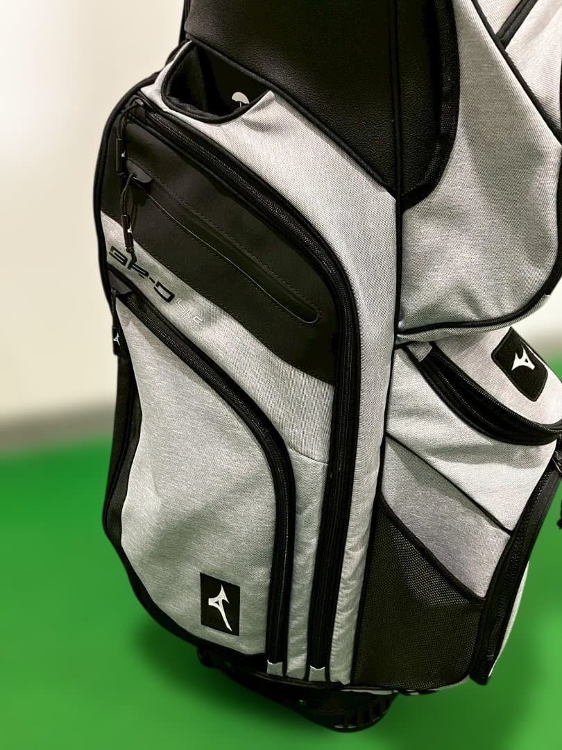 【中古美品】Mizuno BR-D 大容量 ゴルフバッグ グレー/ブラック