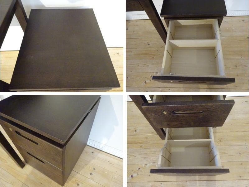 整理中⭐︎　浜本工芸　2800デスク　学習机用№32昇降袖Bワゴン　2点組