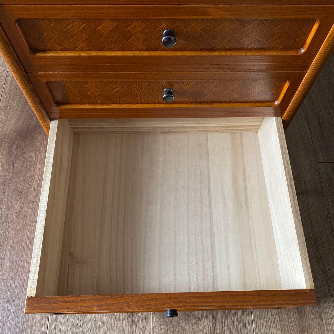 民芸家具　あじろ民芸　ミニチェスト　４段　木製　日本製