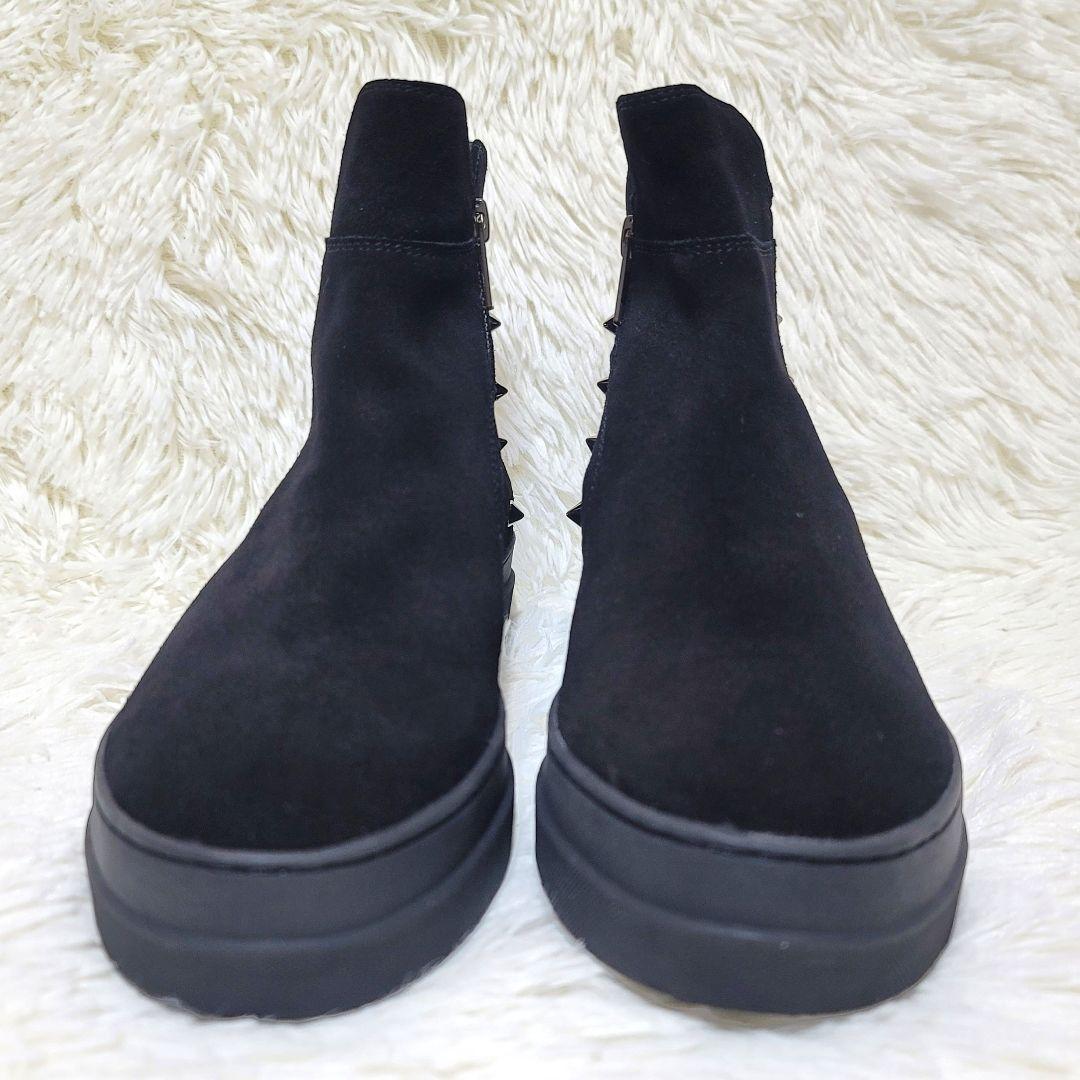 未使用✨ルコライン インヒール スニーカー ブーツ スタッズ サイドジップ 厚底