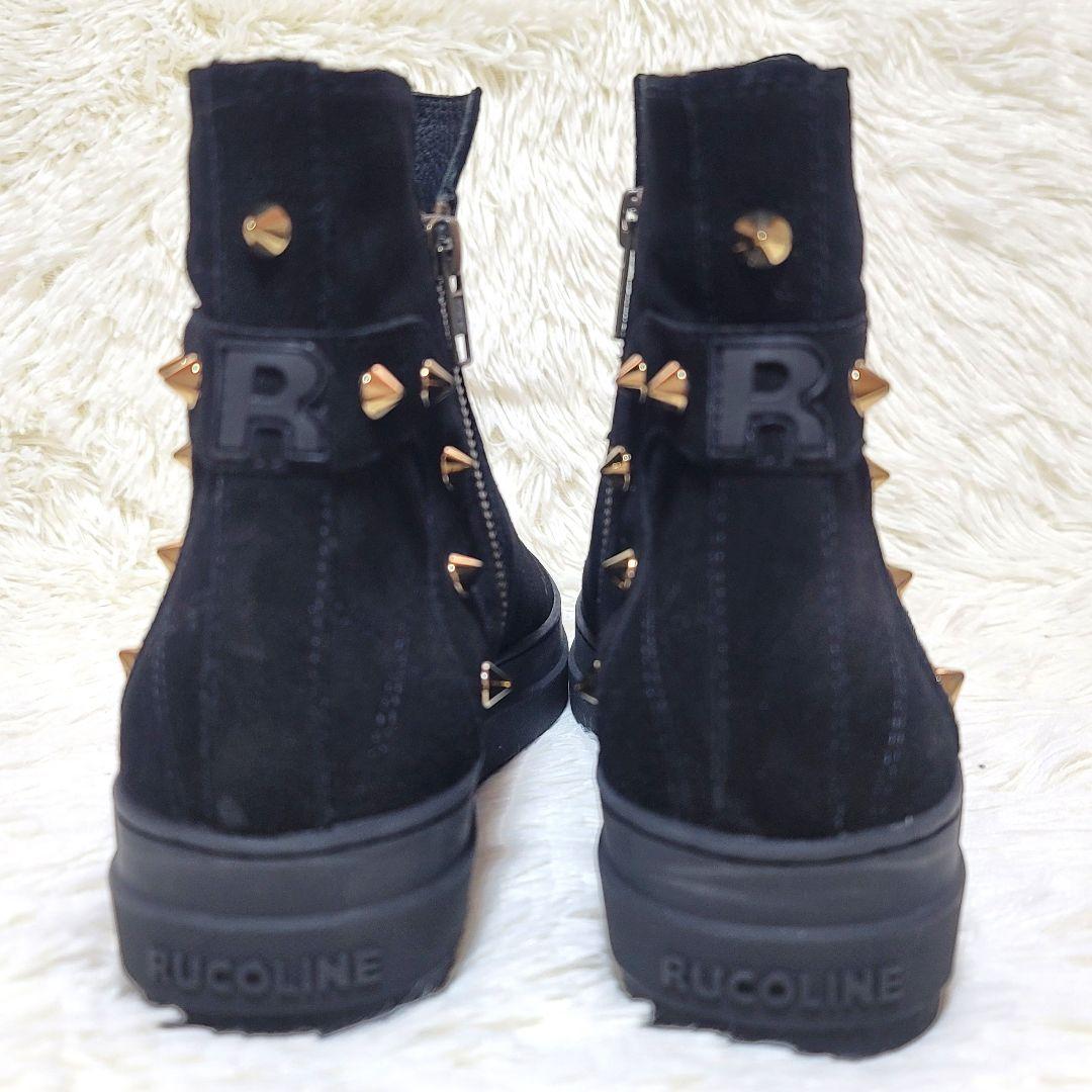 未使用✨ルコライン インヒール スニーカー ブーツ スタッズ サイドジップ 厚底