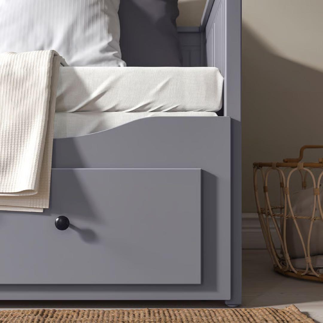 【美品】IKEA HEMNES ベッドフレーム+マットレス※引取は名古屋市中区
