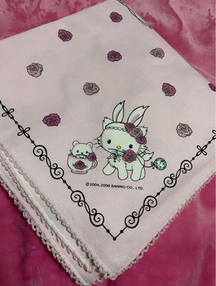 ウサミミ チャーミーキティ ハローキティ マルチクロス 布