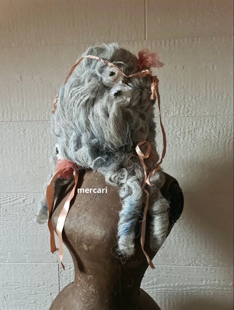 ★SALE★フランス　アンティーク　ヴィンテージ　希少　オペラ　ロココ　ウィッグ