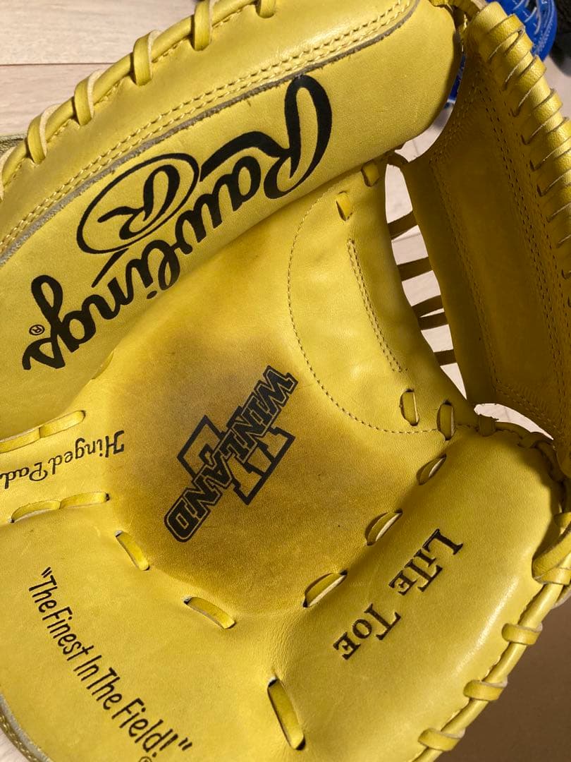 【極美品】ローリングス Rawlings 型整品 キャッチャーミット 軟式　硬式
