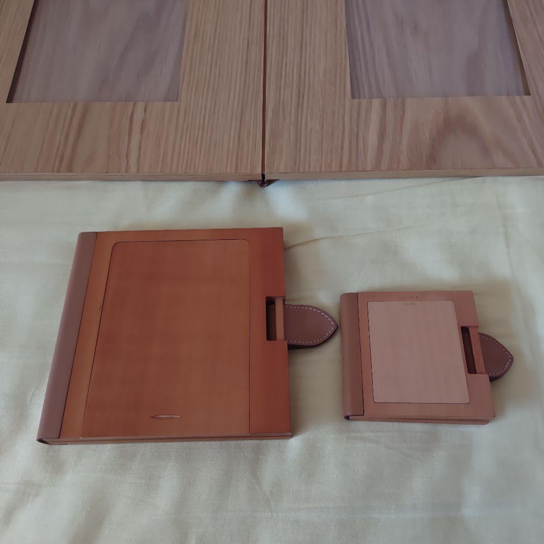 【レア・未使用】エルメス　ウッド　フォトフレーム TGM MM PM 3点セット