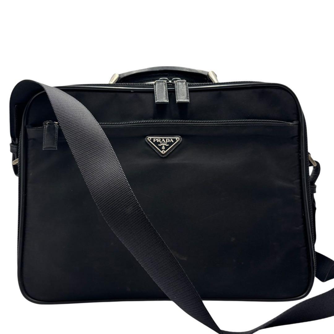 【極美品】PRADA プラダ ナイロン ビジネスバッグ 2WAYショルダーバッグ