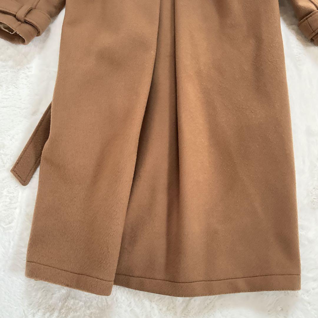 【希少】foufou フーフー ウール ステンカラーコート キャメル ベルト付き