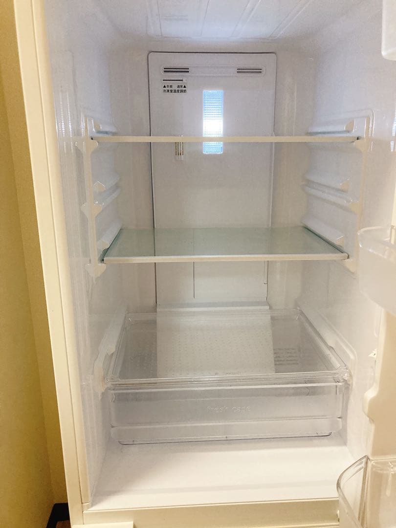 ホワイト冷蔵庫 大容量 上下二段式