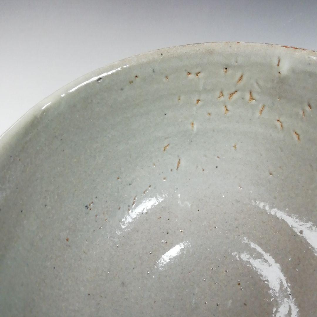 Ｗ１４２　茶碗　『肥前黒牟田焼』『鉄絵草花文』『丸田正美 造』　共箱　茶道具