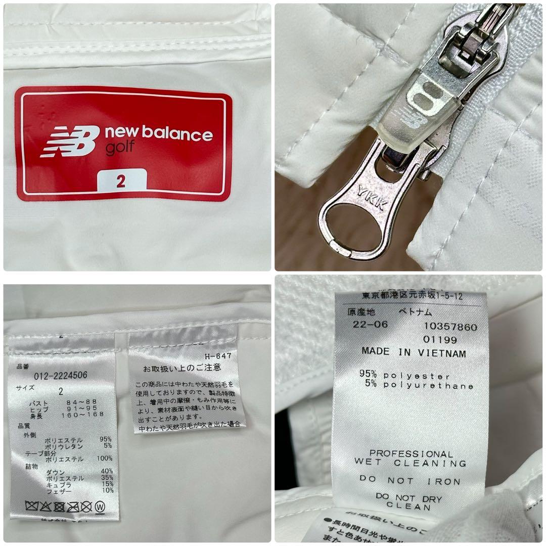 ✨美品✨ニューバランスゴルフ ゴルフ5限定 チュニック丈 中綿ダウンベスト 2