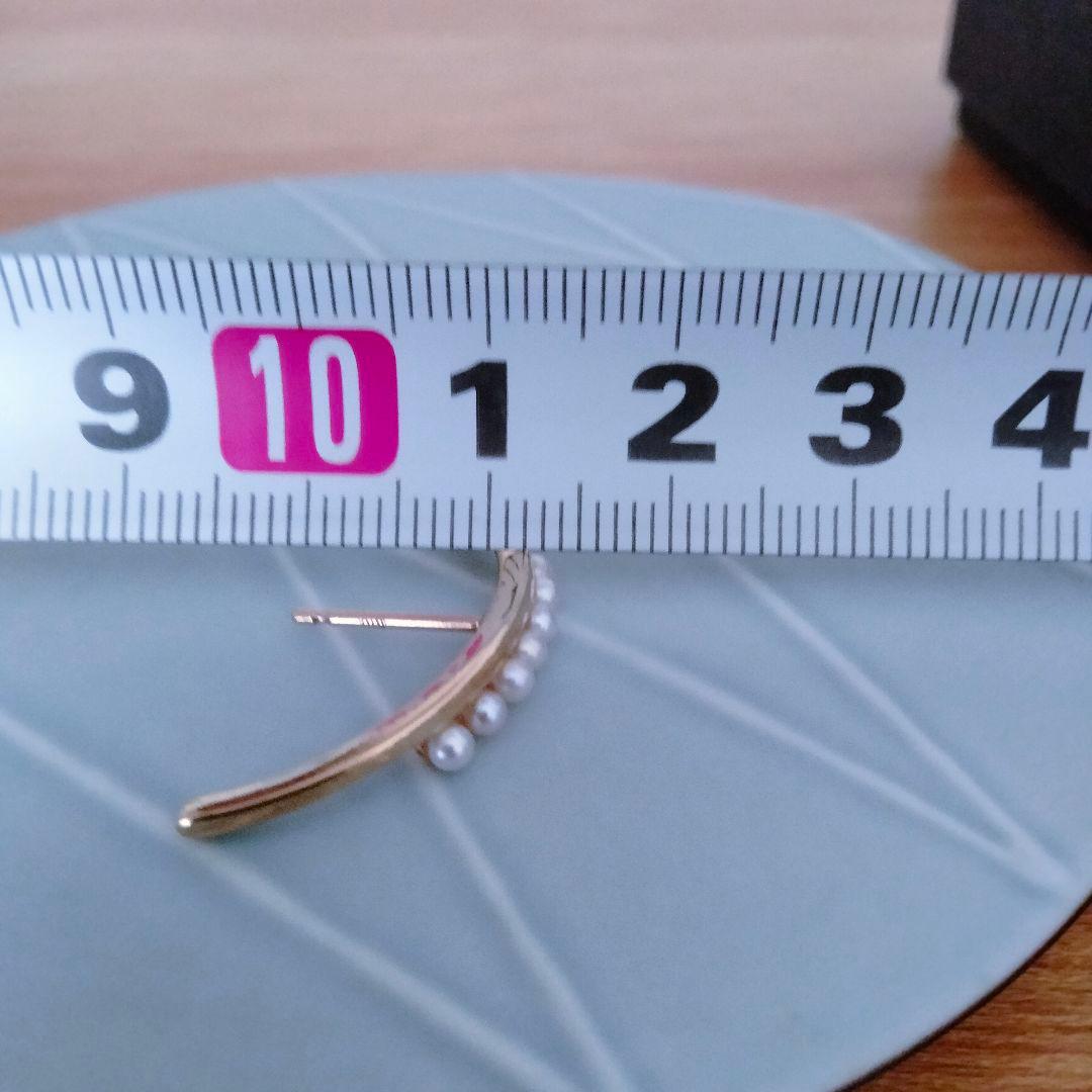 Hirotaka　ピアス K10YG×アイボリー パール　片耳　イヤーカフ風