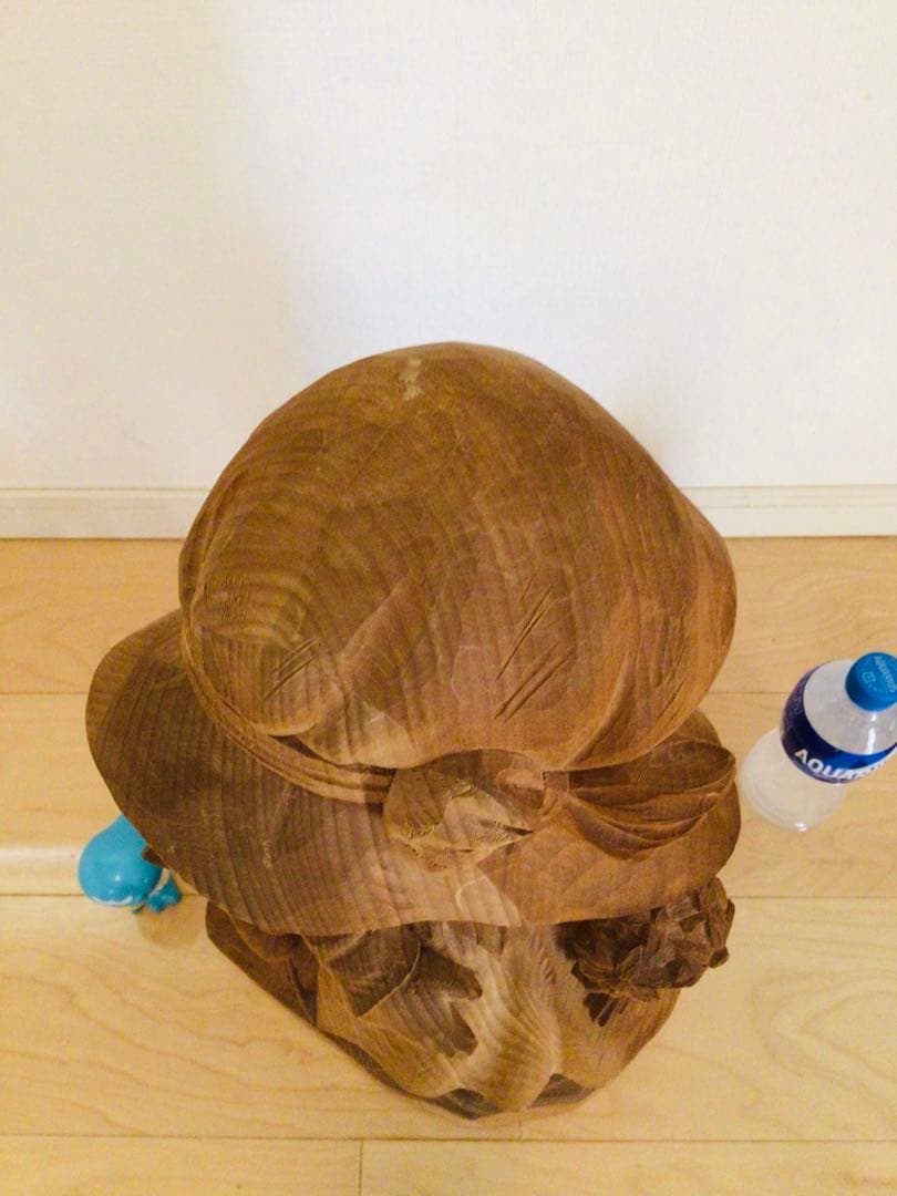 超特大逸品・非売品1点物・木彫り人形・ANRI・アンリ工房『サラ・ケイ』57cm