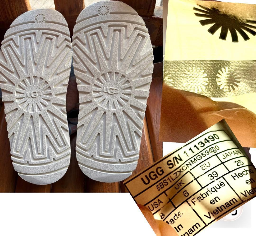 超激レア・超入手困難✨②美品✨24.5～25素足✨UGG✨ディスコ チェッカー