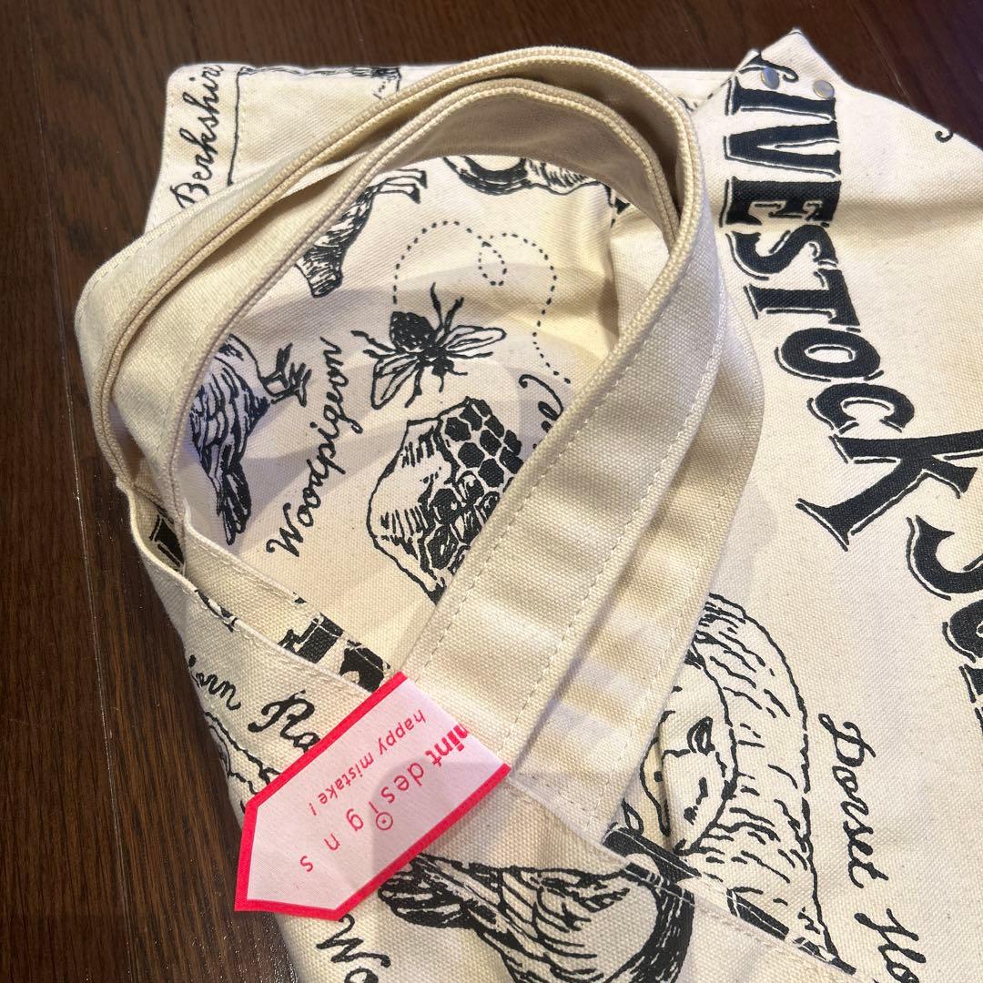 美品☆ミントデザイン トートバッグ 大きめ