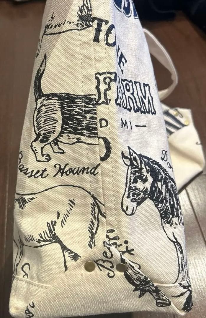 美品☆ミントデザイン トートバッグ 大きめ