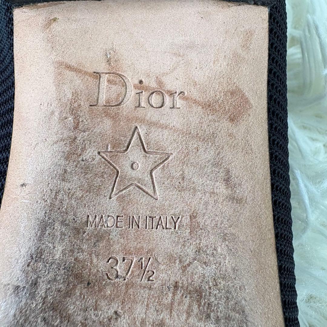 【美品】ディオール　J'ADIOR ロゴ入　フラットシューズ