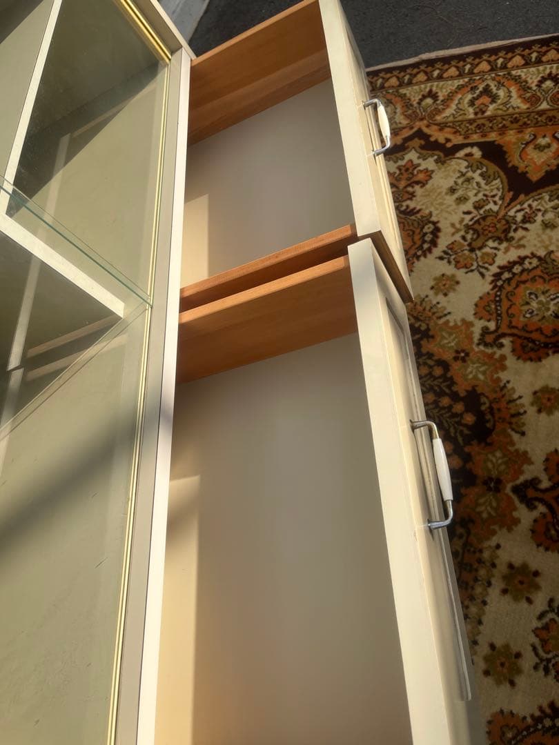 飾り棚 アーチ 食器棚 昭和レトロ レトロポップ 当時物インテリア 白 ホワイト