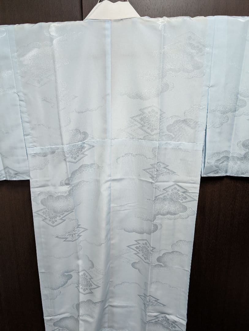 最終値下げ（新品未着用正絹 辻が花付下げ訪問着＆洗える長襦袢　濃納戸色　翠山工房