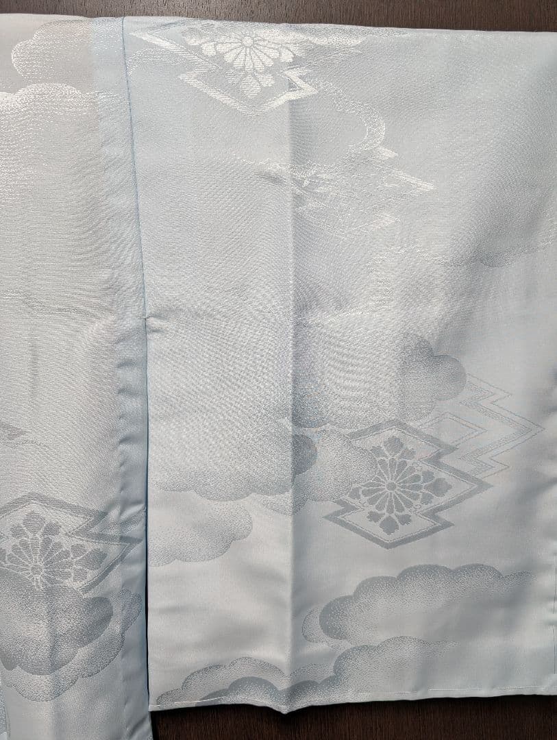 最終値下げ（新品未着用正絹 辻が花付下げ訪問着＆洗える長襦袢　濃納戸色　翠山工房