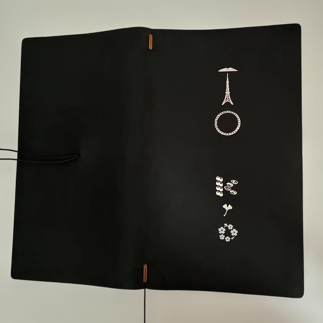 トラベラーズノートTOKYO EDITION黒 リフィル・ブラスチャームクリップ