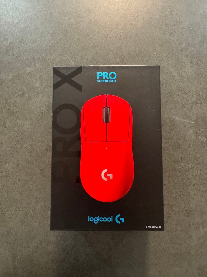 logicool G PRO X SUPERLIGHT 赤