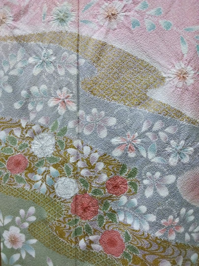 最終値下げ F-300 訪問着 未使用 京友禅 辻ケ花 霞 金彩 暈し 美品