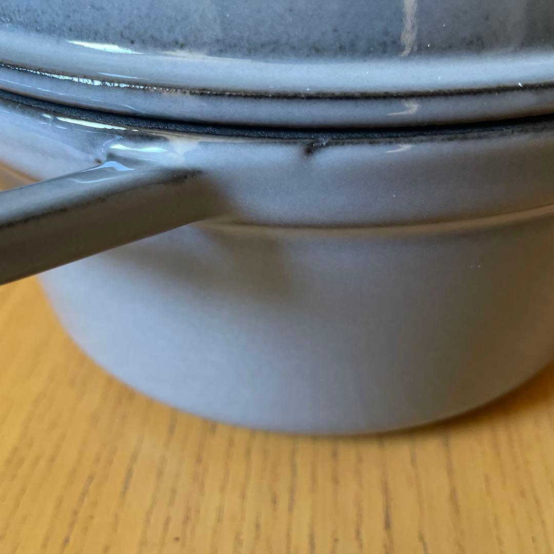 ストウブ Staubピコ ココット ラウンド グレー 18cm