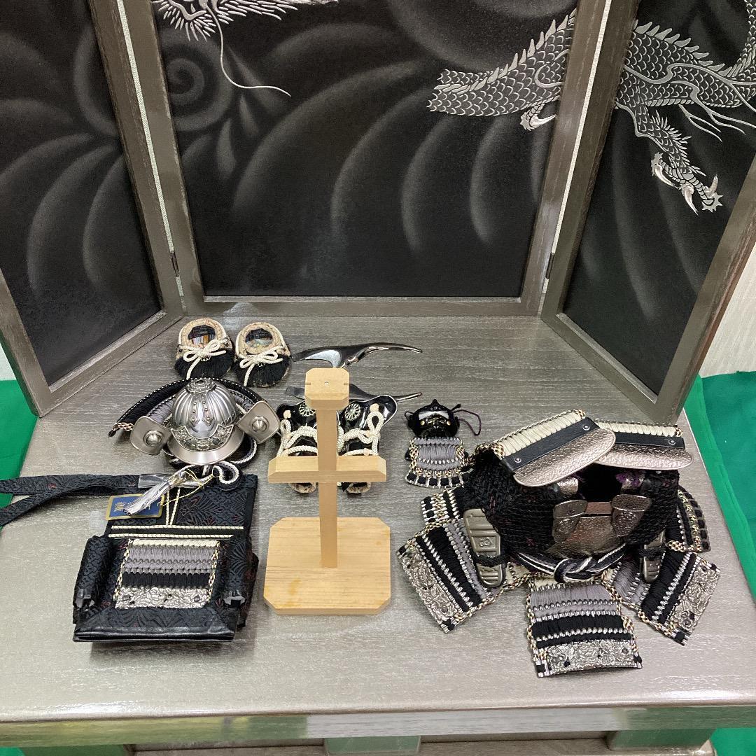 F4 訳あり特価！台巾75㎝位　五月人形鎧飾り　収納鎧飾り　五月鎧飾り