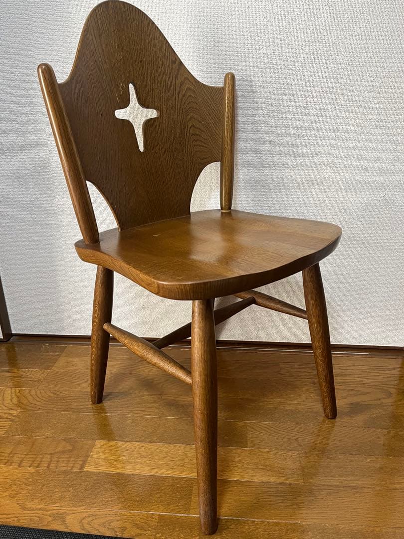 ①WINDS太平 ダイニングチェア チャーチチェア 十字架 飛騨家具