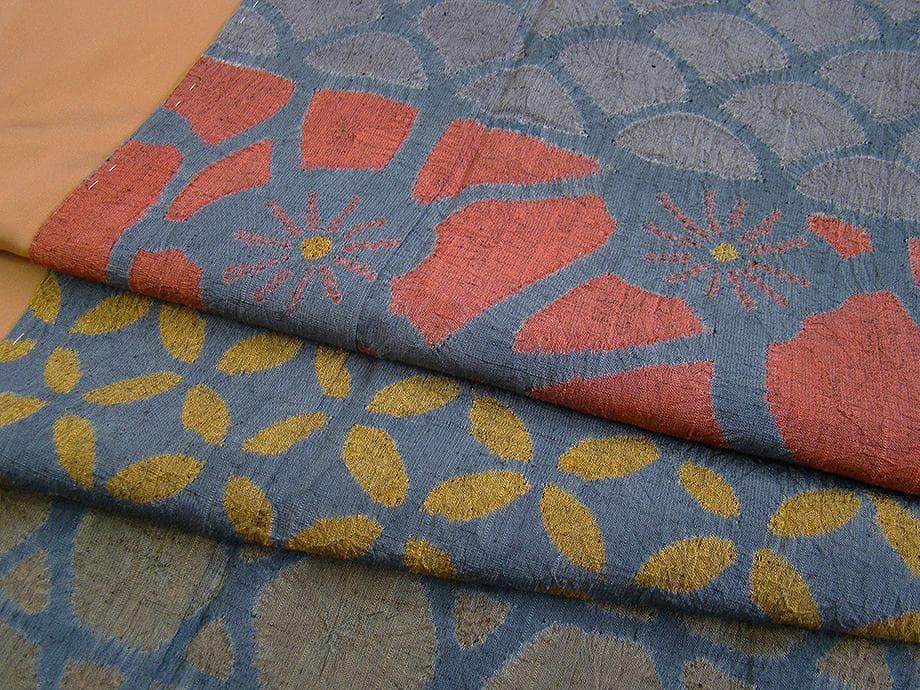 値下げ交渉ＯＫ！紬地 絞り入り 訪問着 正絹 Ｂ７６８