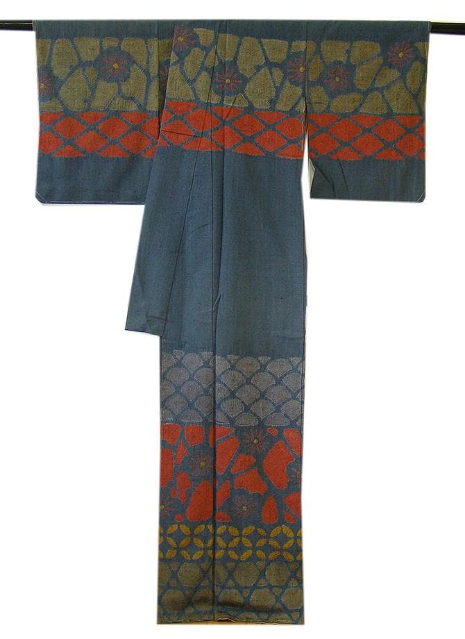 値下げ交渉ＯＫ！紬地 絞り入り 訪問着 正絹 Ｂ７６８