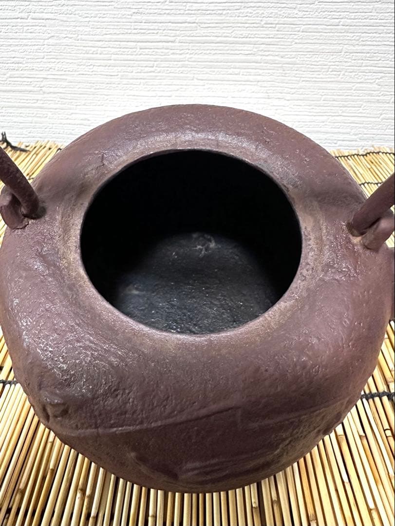 未使用コンディション　南部及鉄鋳造所宝鉄堂　及川栄喜(二代目鉄)造　１５型棗