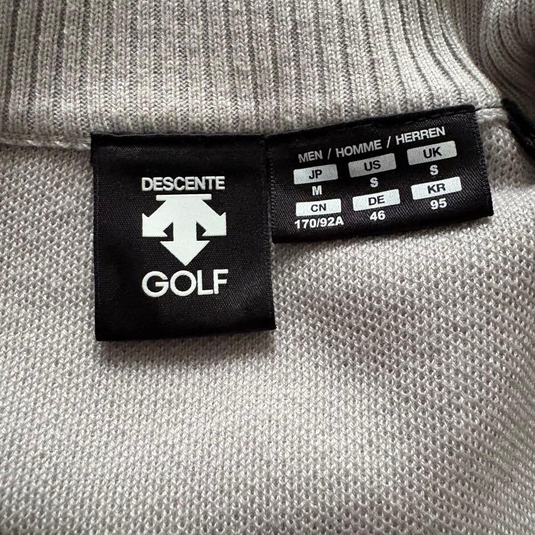 DESCENTE GOLF フルジップ ハイブリッド ストレッチ セーター M