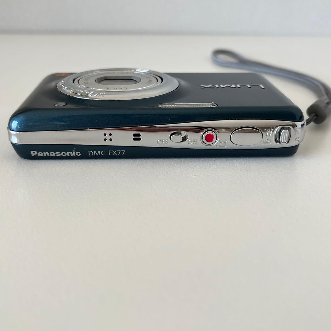 ★美品★ パナソニック デジタルカメラ LUMIX FX77 ブルー DMC